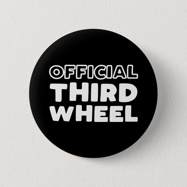 Badge Rond 5 Cm Bouton officiel de la troisième roue (Devant)