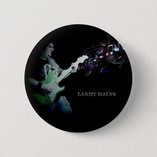 Badge Rond 5 Cm Bouton officiel de Larry Malys (Devant)