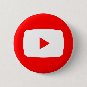 Badge Rond 5 Cm Bouton officieux de YouTube