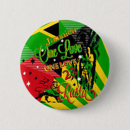 Badge Rond 5 Cm Bouton One Love Reggae Party