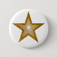 Bouton "Or" étoile blanc