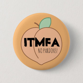 Badge Rond 5 Cm Bouton Orange ITMFA