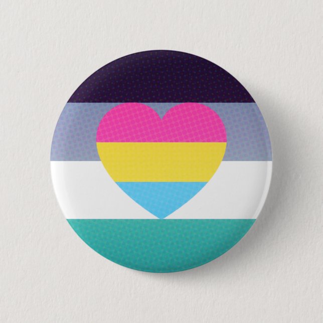 Badge Rond 5 Cm bouton orienté de fierté d'aroace de casserole (Devant)