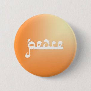 Badge Rond 5 Cm Bouton Paix