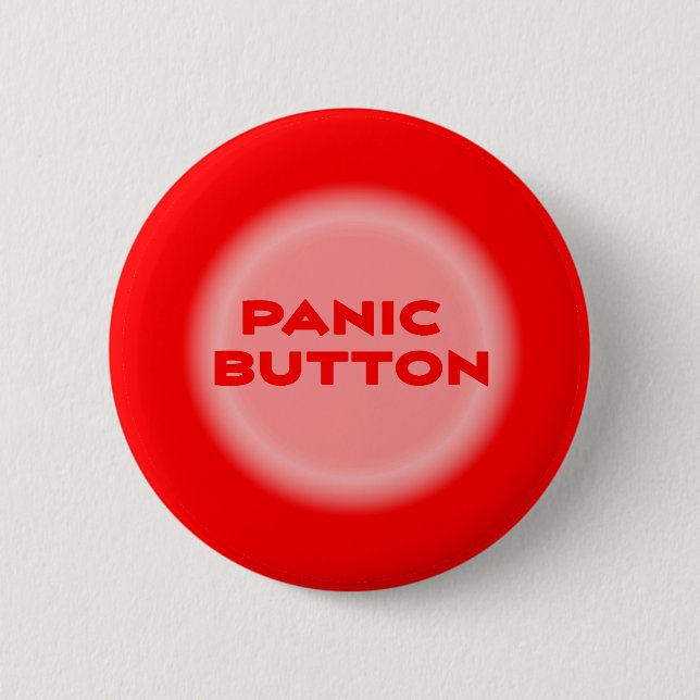 Badge Rond 5 Cm Bouton Panique (Devant)