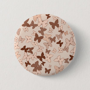 Badge Rond 5 Cm Bouton papillons féminin