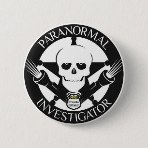 Badge Rond 5 Cm Bouton paranormal d'investigateur