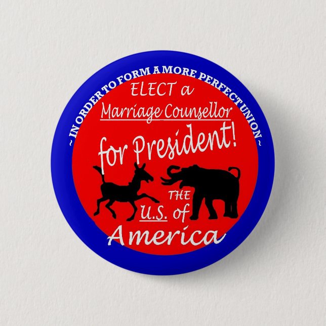 Badge Rond 5 Cm Bouton parfait 8 des syndicats (Devant)
