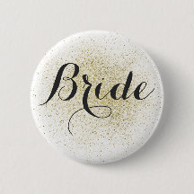 Bouton parties scintillant Gold Bride