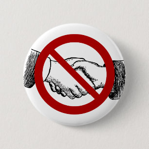 Badge Rond 5 Cm Bouton Pas de poignée de main