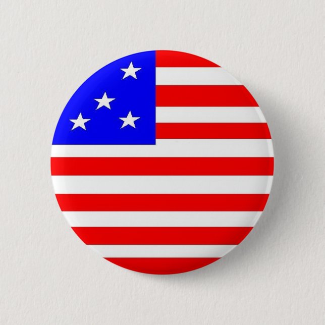 Badge Rond 5 Cm Bouton patriotique (Devant)