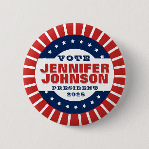 Badge Rond 5 Cm Bouton Patriotique Personnalisé Du Modèle De Cam