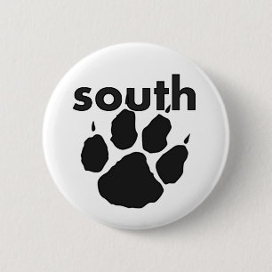 Badge Rond 5 Cm Bouton Paw Sud