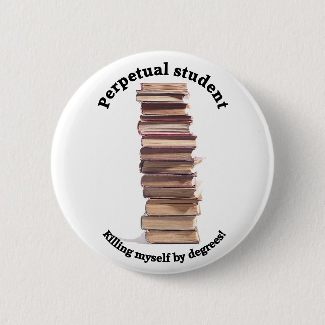 Badge Rond 5 Cm bouton perpétuel d'étudiant (Devant)