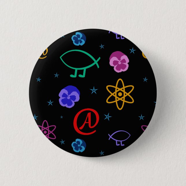 Badge Rond 5 Cm Bouton personnalisable athée de Freethought (Devant)