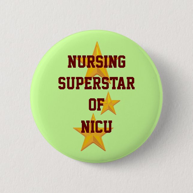 Badge Rond 5 Cm Bouton personnalisable de superstar de soins (Devant)