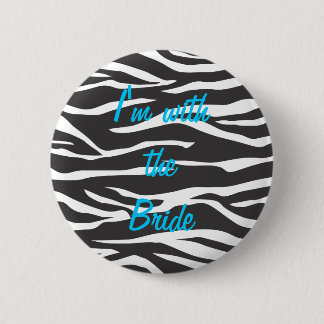 Badge Rond 5 Cm Bouton personnalisable de zèbre