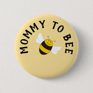 Badge Rond 5 Cm Bouton personnalisable pour baby shower de bourdon