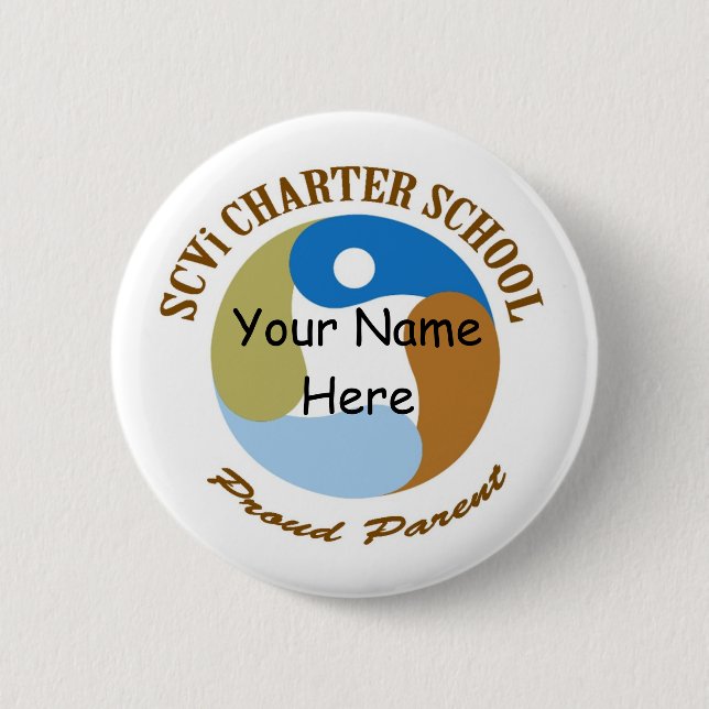 Badge Rond 5 Cm Bouton personnalisé (Devant)