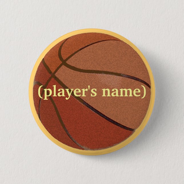 Badge Rond 5 Cm Bouton personnalisé de basket-ball (Devant)
