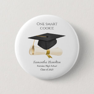 Badge Rond 5 Cm Bouton Personnalisé du diplôme d'études supérieure