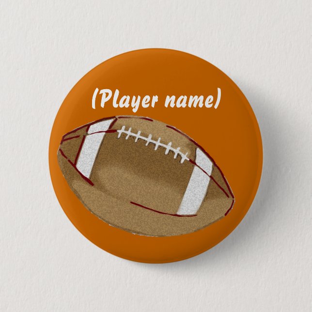 Badge Rond 5 Cm Bouton personnalisé du football (Devant)