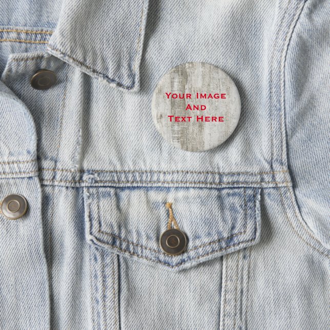 Badge Rond 5 Cm Bouton personnalisé Image et texte (En situation)