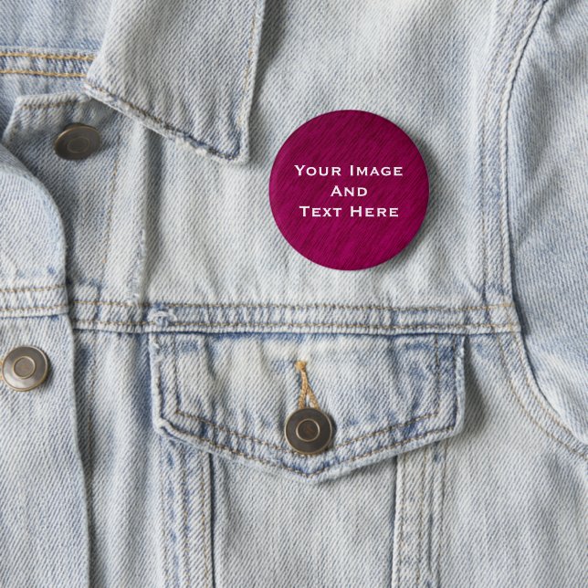 Badge Rond 5 Cm Bouton personnalisé Image et texte (En situation)