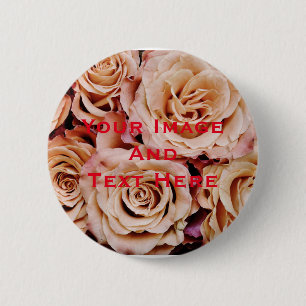 Badge Rond 5 Cm Bouton personnalisé Image et texte