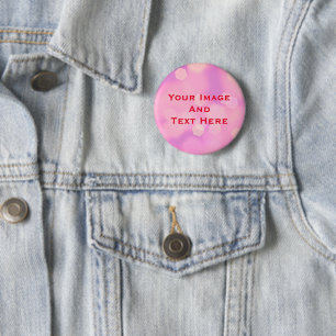 Badge Rond 5 Cm Bouton personnalisé Image et texte