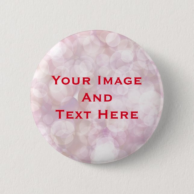 Badge Rond 5 Cm Bouton personnalisé Image et texte (Devant)