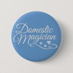 Badge Rond 5 Cm Bouton personnalisé Magicien domestique