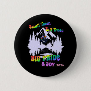 Badge Rond 5 Cm Bouton Petite Ville Grands Arbres Grande Fierté
