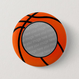Badge Rond 5 Cm bouton photo de basket