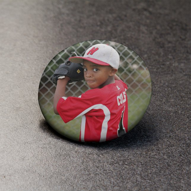 Badge Rond 5 Cm Bouton photo Sports personnalisés (Créateur téléchargé)