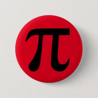Badge Rond 5 Cm Bouton Pi rouge et noir