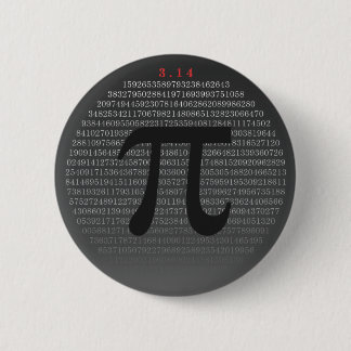 Badge Rond 5 Cm Bouton Pi v2 : Plus de 750 chiffres de pi!