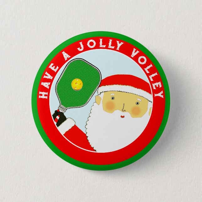 Badge Rond 5 Cm Bouton Pickleball Christmas Stocking Stuffers (Devant)