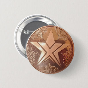 Badge Rond 5 Cm Bouton Pièce textuelle