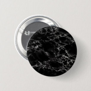Badge Rond 5 Cm Bouton Pierre en marbre noir