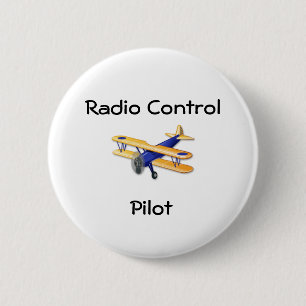 Badge Rond 5 Cm Bouton pilote de R/C