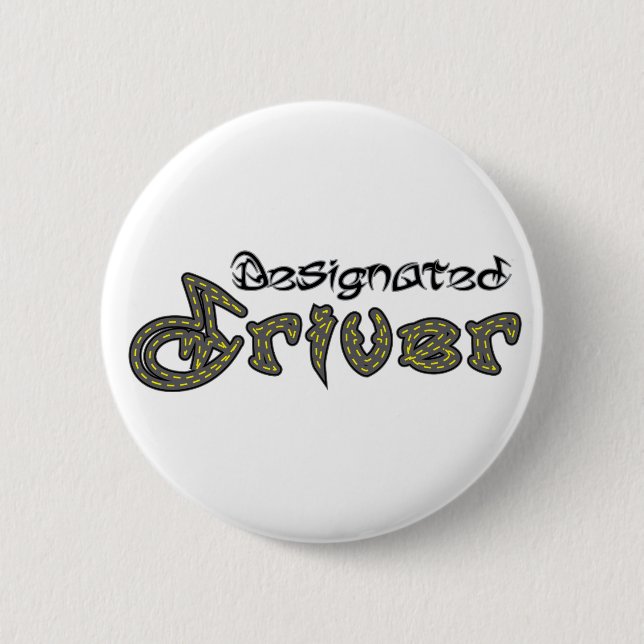 Badge Rond 5 Cm Bouton Pilote Désigné (Devant)