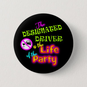 Badge Rond 5 Cm Bouton Pilote Désigné