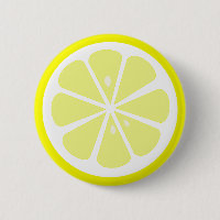 Bouton Pinback de tranche de citron