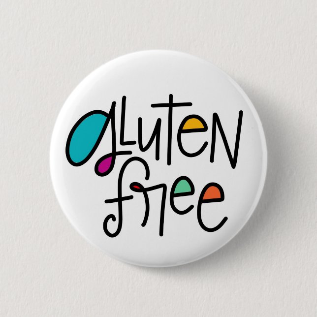 Badge Rond 5 Cm Bouton Pinback sans gluten (Devant)
