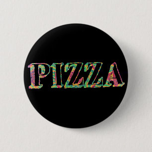Badge Rond 5 Cm Bouton Pizza