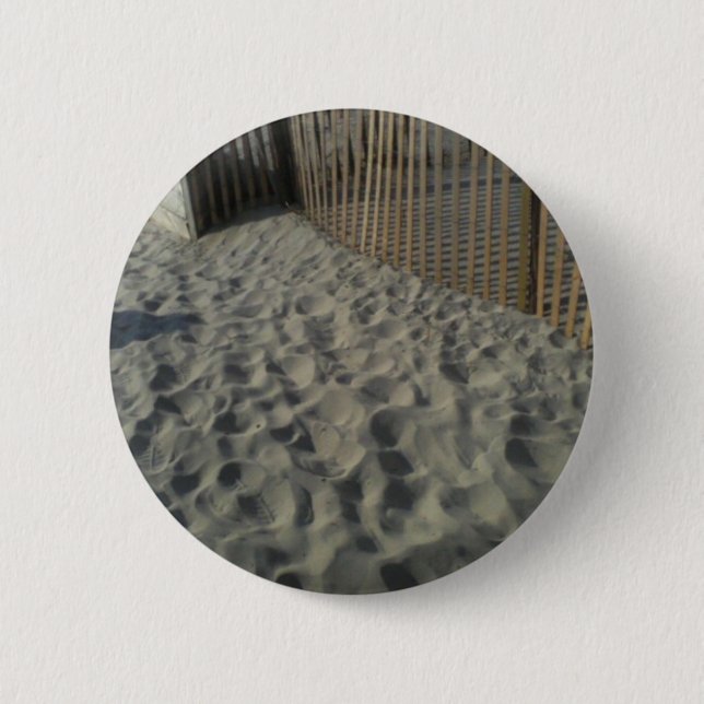 Badge Rond 5 Cm Bouton Plage (Devant)