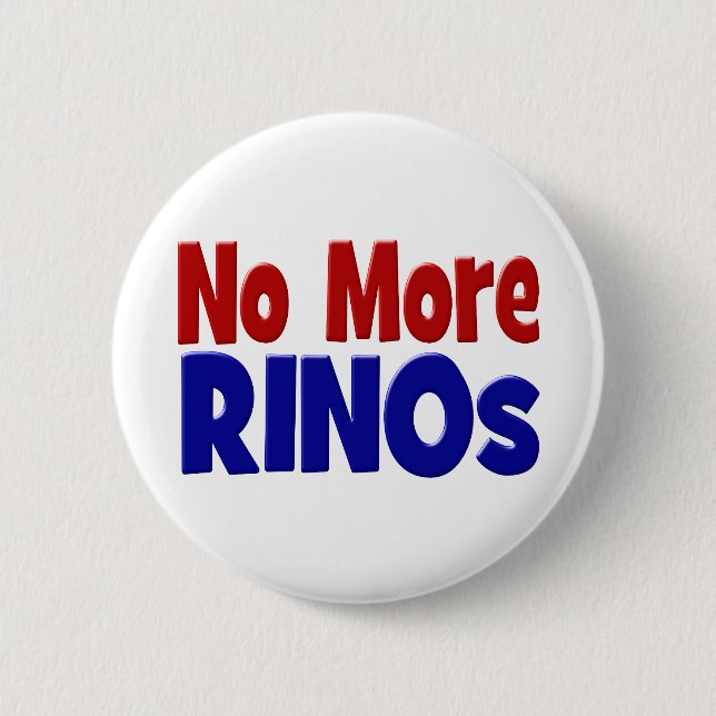 Badge Rond 5 Cm Bouton Plus de RINOs (Devant)