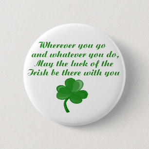 Badge Rond 5 Cm Bouton poème irlandais