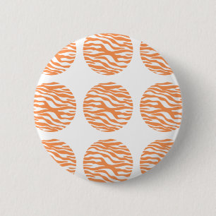 Badge Rond 5 Cm Bouton Pois d'impression Zebra